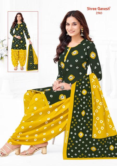 Shree ganesh bandhani vol 5 cotton dress material wholesale market in mumbai